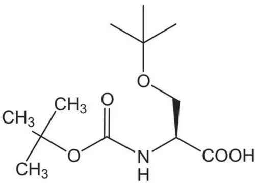 Boc-O-tert-butyl-L-serine dcha salt structure, CAS 18942-50-2