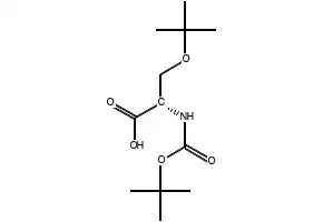 Boc-Ser(tBu)-OH structure, CAS 13734-38-8