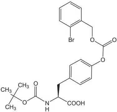 Boc-Tyr(2-Br-Z)-OH structure, CAS 47689-67-8