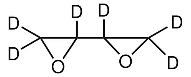 Butadiene diepoxide structure, CAS 1464-53-5