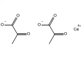Calcium pyruvate structure, CAS 52009-14-0