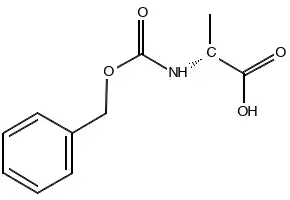 Cbz-D-Ala-OH structure, CAS 26607-51-2