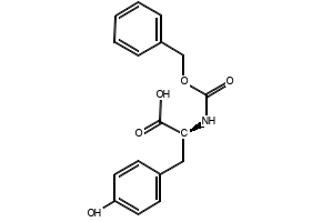 Cbz-Tyr-OH structure, CAS 1164-16-5