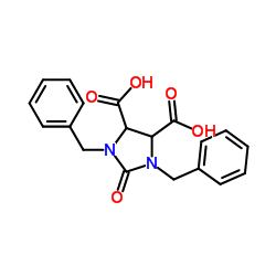1,3-Dibenzyl-2-imidax zolidone-cis-4,5-dicarboxylic structure, CAS 59564-78-2