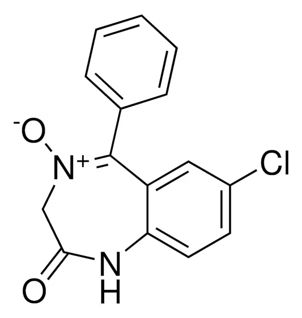 Chlordiazepoxid structure, CAS 58-25-3