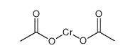 Chromium (II) acetate dihydrate structure, CAS 628-52-4