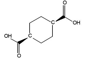cis-1,4-Cyclohexanedicarboxylic acid structure, CAS 619-81-8