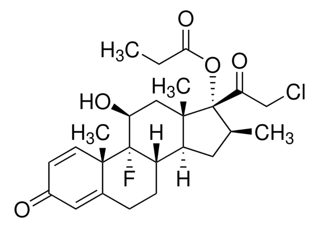 Clobetasol propionate structure, CAS 25122-46-7