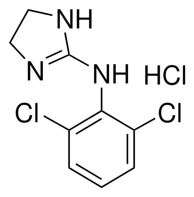 Clonidine hydrochloride structure, CAS 4205-91-8