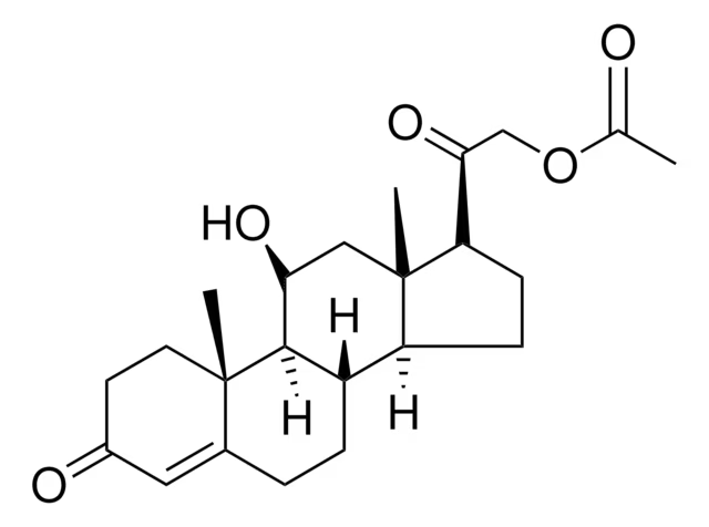 Corticosterone acetate structure, CAS 1173-26-8