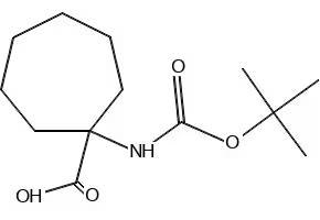 Cycloheptane carboxylic acid structure, CAS 1460-16-8