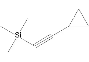 Cyclopropyl(trimethylsilyl)acetylene structure, CAS 81166-84-9