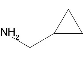 Cyclopropylmethylamine structure, CAS 2516-47-4