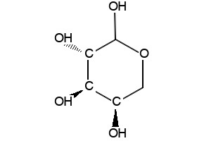 D-(-)-Arabinose structure, CAS 28697-53-2