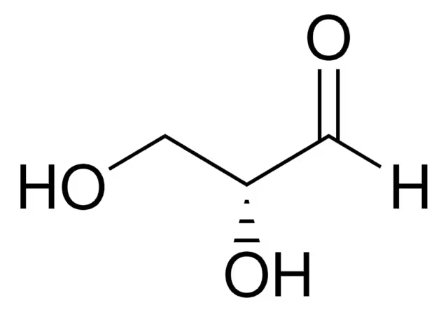 D-(+)-Glyceraldehyde structure, CAS 453-17-8