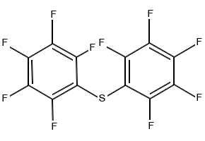 Decafluorodiphenyl sulphide structure, CAS 1043-50-1