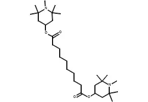 Decanedioic acid bis(1,2,2,6,6-pentamethylpiperidin-4-yl)ester structure, CAS 41556-26-7