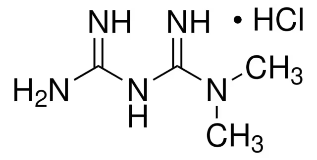 1,1-Dimethylbiguanide hydrochloride; Metformin hydrochloride structure, CAS 1115-70-4