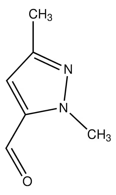 1,3-Dimethyl-1H-pyrazole-5-carbaldehyde structure, CAS 25016-09-5