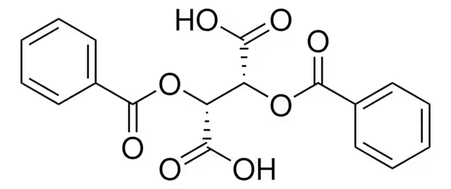 Dibenzoyl-L-tartaric acid structure, CAS 2743-38-6