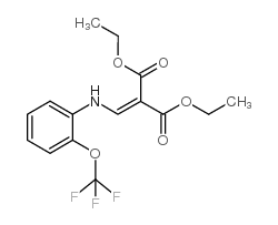 Diethyl 2-(trifluoromethoxy)phenylamino-N-methylene malonate structure, CAS 49713-41-9