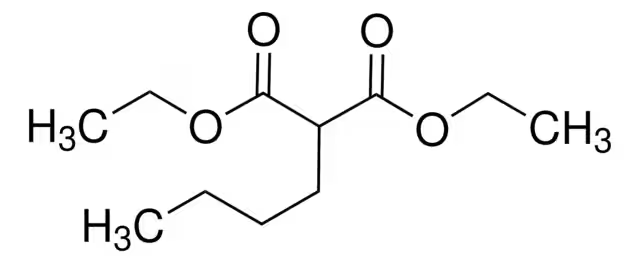 Diethyl n-butylmalonate structure, CAS 133-08-4