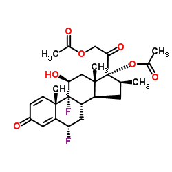 Diflorasone diacetate structure, CAS 33564-31-7