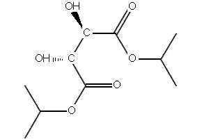 Diisopropyl L-tartrate structure, CAS 2217-15-4