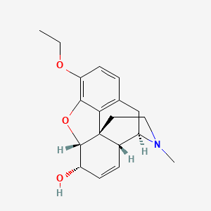 Ethylmorphine structure, CAS 76-58-4