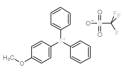 Diphenyl(4-methoxyphenyl)sulphonium triflate structure, CAS 116808-67-4