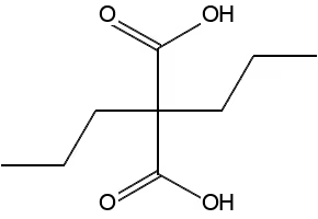 Dipropylmalonic acid structure, CAS 1636-27-7