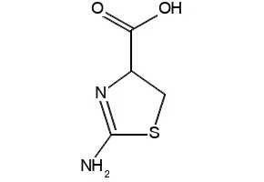 DL-2-Amino-2-thiazoline-4-carboxylic acid structure, CAS 2150-55-2