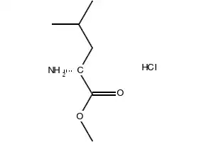 D-Leucine methyl ester hydrochloride structure, CAS 5845-53-4