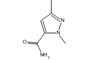 1,3-Dimethylpyrazole-5-carboxamide structure, CAS 136678-93-8