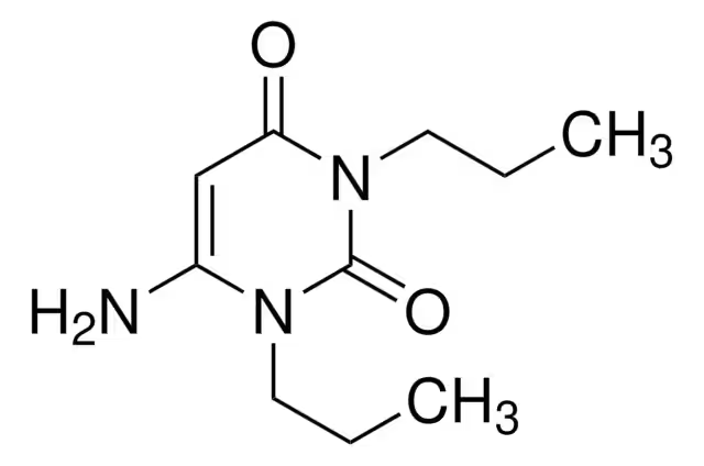 1,3-Dipropyl-6-aminouracil structure, CAS 41862-14-0