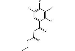 Ethyl 2,3,4,5-tetrafluorobenzoyl acetate structure, CAS 94695-50-8