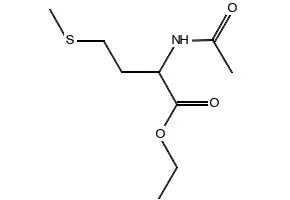 Ethyl 2-acetylamino-4-methylsulphonylbutanoate structure, CAS 33280-93-2