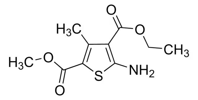 Ethyl 2-amino-5-methyl-4-phenylthiophenecarboxylate structure, CAS 4815-37-6