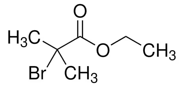 Ethyl 2-bromoisobutyrate structure, CAS 600-00-0