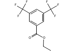 Ethyl 3,5-bis(trifluoromethyl)benzoate structure, CAS 96617-71-9