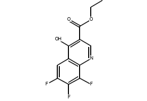 Ethyl 6,7,8-trifluoro-1,4-dihydro-4-oxo-3-quinolinecarboxylate structure, CAS 79660-46-1
