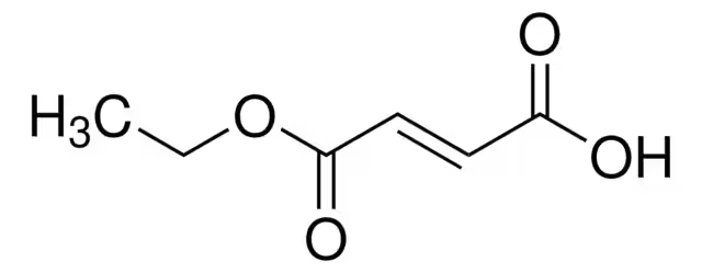 Ethyl fumarate structure, CAS 2459-05-4
