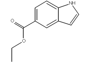 Ethyl indole-5-carboxylate structure, CAS 32996-16-0