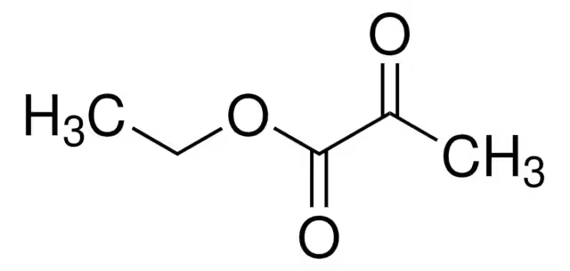Ethyl pyruvate structure, CAS 617-35-6