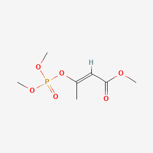 Mevindrin structure, CAS 7786-34-7