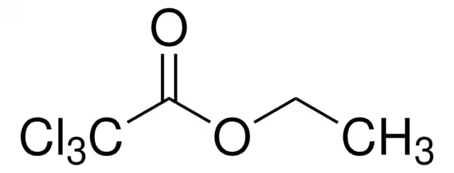 Ethyl trichloroacetate structure, CAS 515-84-4