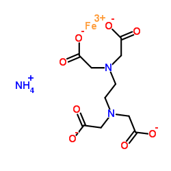 Ferric ammonium EDTA structure, CAS 21265-50-9