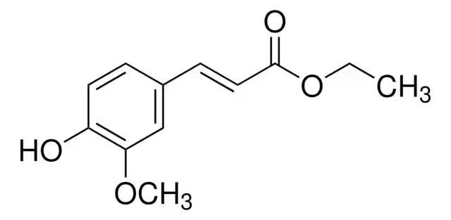 Ferulic acid ethyl ester structure, CAS 4046-02-0