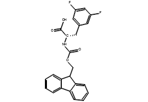 Fmoc-3,5-difluoro-L-phenylalanine structure, CAS 205526-24-5