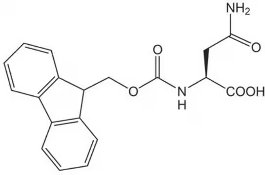 Fmoc-Asn-OH structure, CAS 71989-16-7